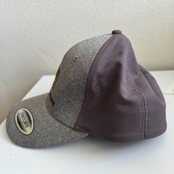 John Deere Stretch Fit Cap Hat Gray Black Mesh Trucker Farm Logo Baseball Dad Ca - Picture 3 of 8